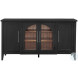 Fynn Matte Black And Light Natural Server