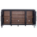 Fynn Matte Black And Light Natural Server