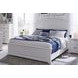 Heritage Coast Coastal White King Panel Bed