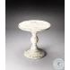 Artifacts Grandma's Attic White Pedestal Table