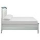 Glenbrook Pebble and Beige King Upholstered Panel Bed