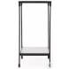Larkin Black And Polished Marble Side Table