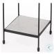 Larkin Black And Polished Marble Side Table