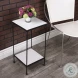 Larkin Black And Polished Marble Side Table