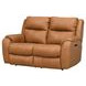 Marquis Caramel Leather 62" Wall Hugger Reclining Loveseat