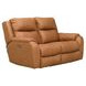 Marquis Caramel Leather 62"`Power Reclining Loveseat with USB Charging