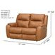 Marquis Caramel Leather 62"`Power Reclining Loveseat with USB Charging