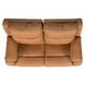 Marquis Caramel Leather 62"`Power Reclining Loveseat with USB Charging