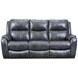 Marquis Slate Leather 84" Zero Gravity Power Reclining Sofa with USB Charging