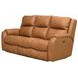 Marquis Caramel Leather 84" Zero Gravity Power Reclining Sofa with USB charging