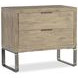 Tribeca Brown 2 Drawer Nightstand With Sled Base