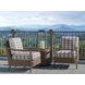Kilimanjaro Beige and Black Upholstered Outdoor Occasional Chair