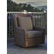 Kilimanjaro Black Upholstered Outdoor Swivel Glider Accent Chair