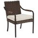 Kilimanjaro Beige Upholstered Outdoor Arm Chair