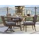 Kilimanjaro Black and Gray Upholstered Outdoor Side Chair