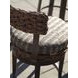 Kilimanjaro Black Upholstered Outdoor Swivel Bar Stool