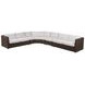 Kilimanjaro Beige 4 Piece Modular Outdoor Sectional with Loveseat