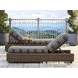 Kilimanjaro Black and Gray 83" Outdoor Chaise Lounge