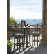 Kilimanjaro Black Upholstered Outdoor Swivel Bar Stool