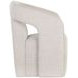 Llorente Moto Stucco Performance Fabric Wheeled Upholstered Dining Armchair