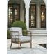 Sandpiper Bay Pink and White Upholstered Outdoor Lounge Chair