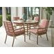 Sandpiper Bay Pink Upholstered Outdoor Arm Chair