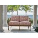 Sandpiper Bay Pink and White 58" Outdoor Loveseat