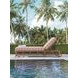 Sandpiper Bay Pink and White 82" Outdoor Chaise Lounge
