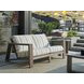 Mozambique Beige and Tan 63" Outdoor Loveseat