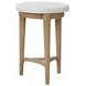 Wilmington Sand Chairside Table with Cement Top