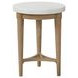 Wilmington Sand Chairside Table with Cement Top