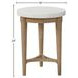 Wilmington Sand Chairside Table with Cement Top