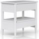 Wilmington White Open Nightstand