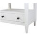 Wilmington White Open Nightstand
