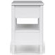 Wilmington White Open Nightstand