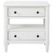 Wilmington White Open Nightstand