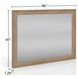 Wilmington Sand Rectangle Wood Mirror