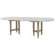 Wilmington Sand Pillar Trestle Extendable Dining Room Set