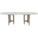 Wilmington Sand Pillar Trestle Extendable Dining Room Set