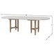 Wilmington Sand Pillar Trestle Extendable Dining Table