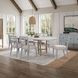 Wilmington Sand Pillar Trestle Extendable Dining Room Set