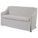 Wilmington Sand 60" Slipcovered Settee