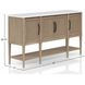 Wilmington Sand Cane Door Cement Top Server