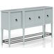 Wilmington Sand Pillar Trestle Extendable Dining Room Set