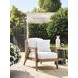 Isle of Palms Ivory Upholstered Outdoor Lounge Chair