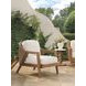 Isle of Palms Ivory Upholstered Outdoor Lounge Chair