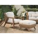Isle of Palms Ivory Upholstered Outdoor Lounge Chair