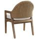 Isle of Palms Ivory Upholstered Outdoor Arm Chair