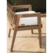 Isle of Palms Ivory Upholstered Outdoor Arm Chair