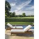 Isle of Palms White 82" Outdoor Chaise Lounge